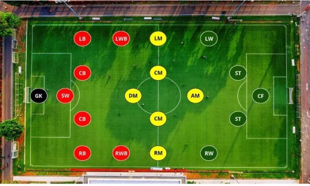 Posisi Pemain Gelandang Dalam Sepak Bola Profesional