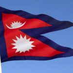 Sebuah Lambang Negara Bendera Dengan Warna