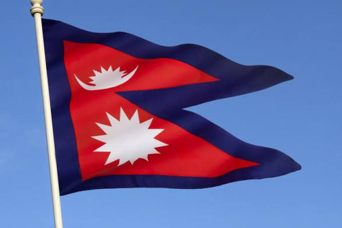 Sebuah Lambang Negara Bendera Dengan Warna